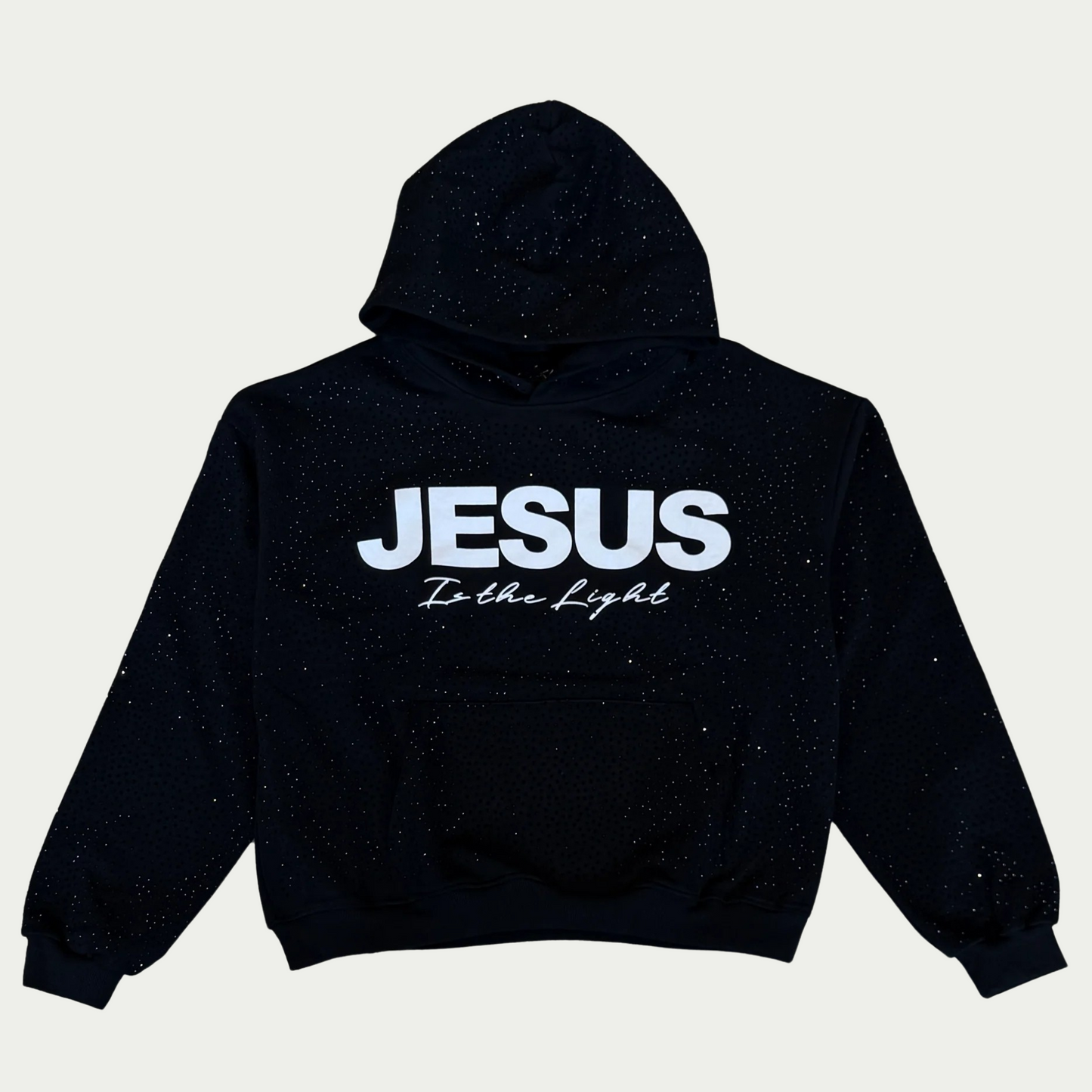 Jesus is The Light Rhinestone Hoodie